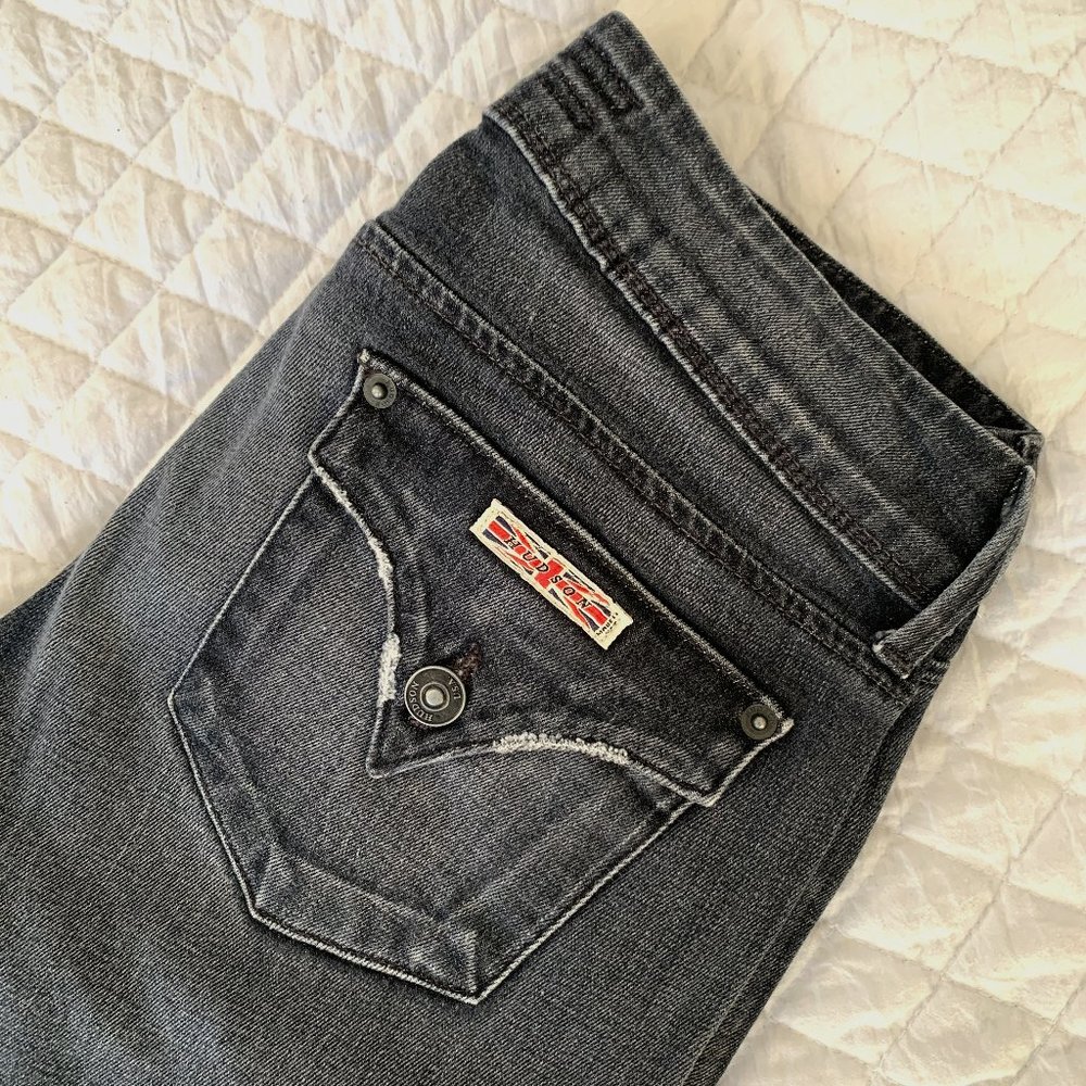 Dark-Wash Low-Rise Hudson Jeans